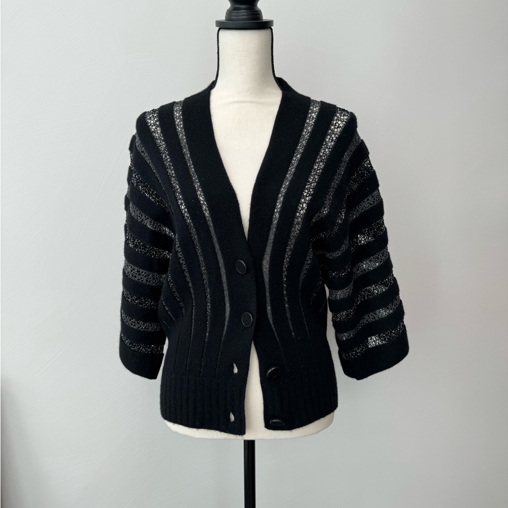 M Missoni Wool and Lurex lace Cardigan